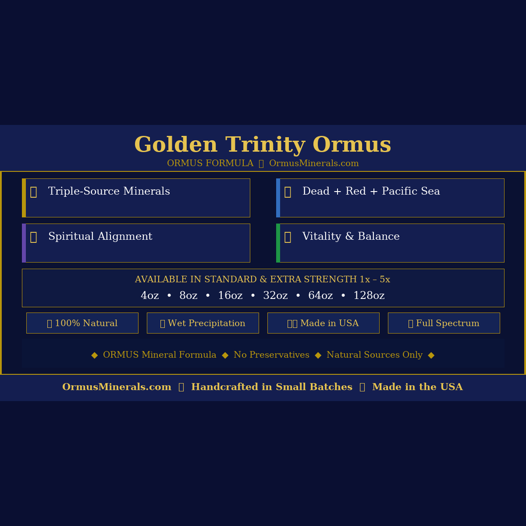 Golden Trinity Ormus Ormus 64oz 4x Extra Strength