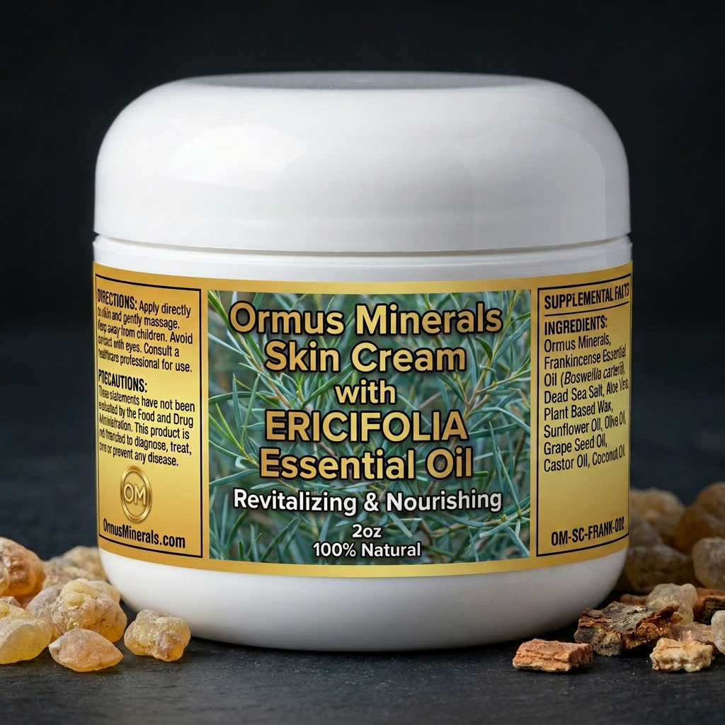 Ormus Minerals Skin Cream with Ericifolia Essential Oil