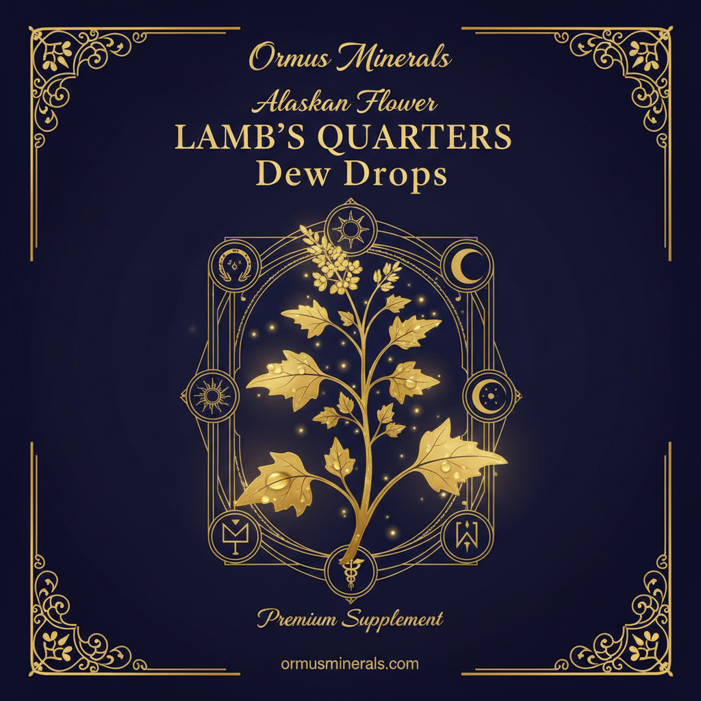 Ormus Minerals Alaskan Flower LAMB'S QUARTERS Dew Drops 4oz