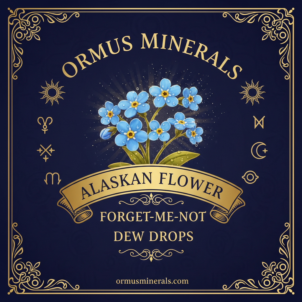 Ormus Minerals Alaskan Flower FORGET-ME-NOT Dew Drops 4oz Extra Strength 4x
