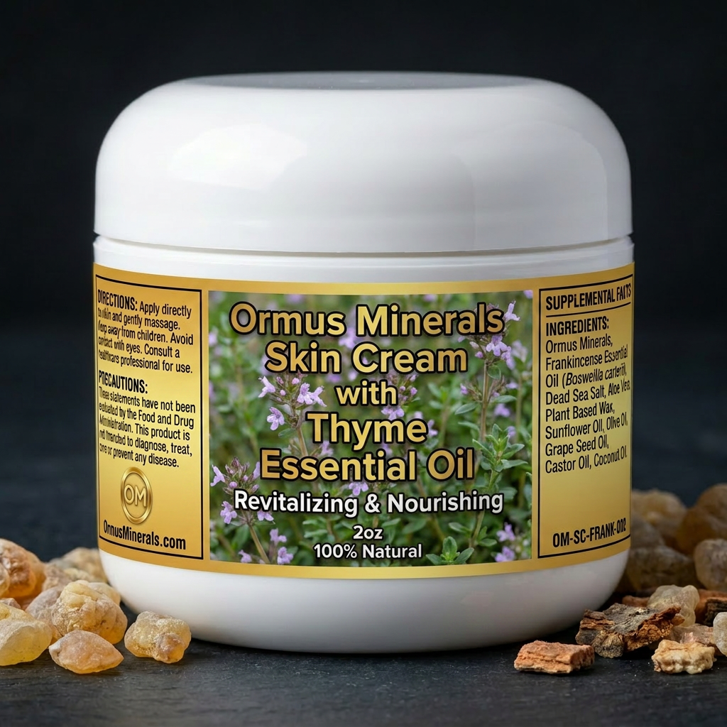 Ormus Minerals Skin Cream with Thyme Essential Oil