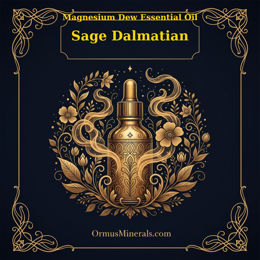 Ormus Magnesium Dew with Sage Dalmatian Essential Oil 8oz