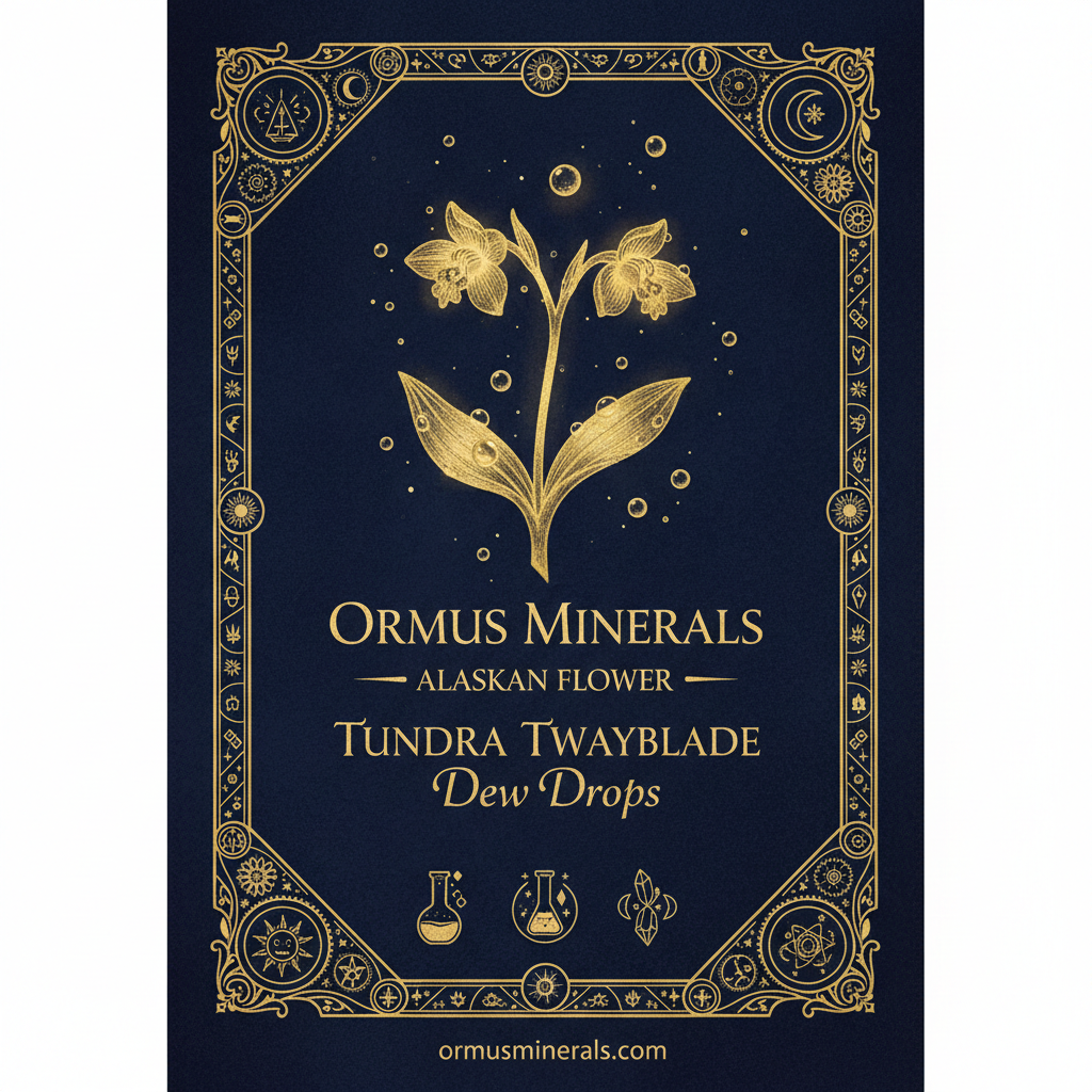 Ormus Minerals Alaskan Flower TUNDRA TWAYBLADE Dew Drops 8oz Extra Strength 3x