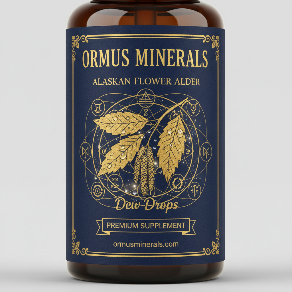 Ormus Minerals Alaskan Flower ALDER Dew Drops 4oz Extra Strength 2x