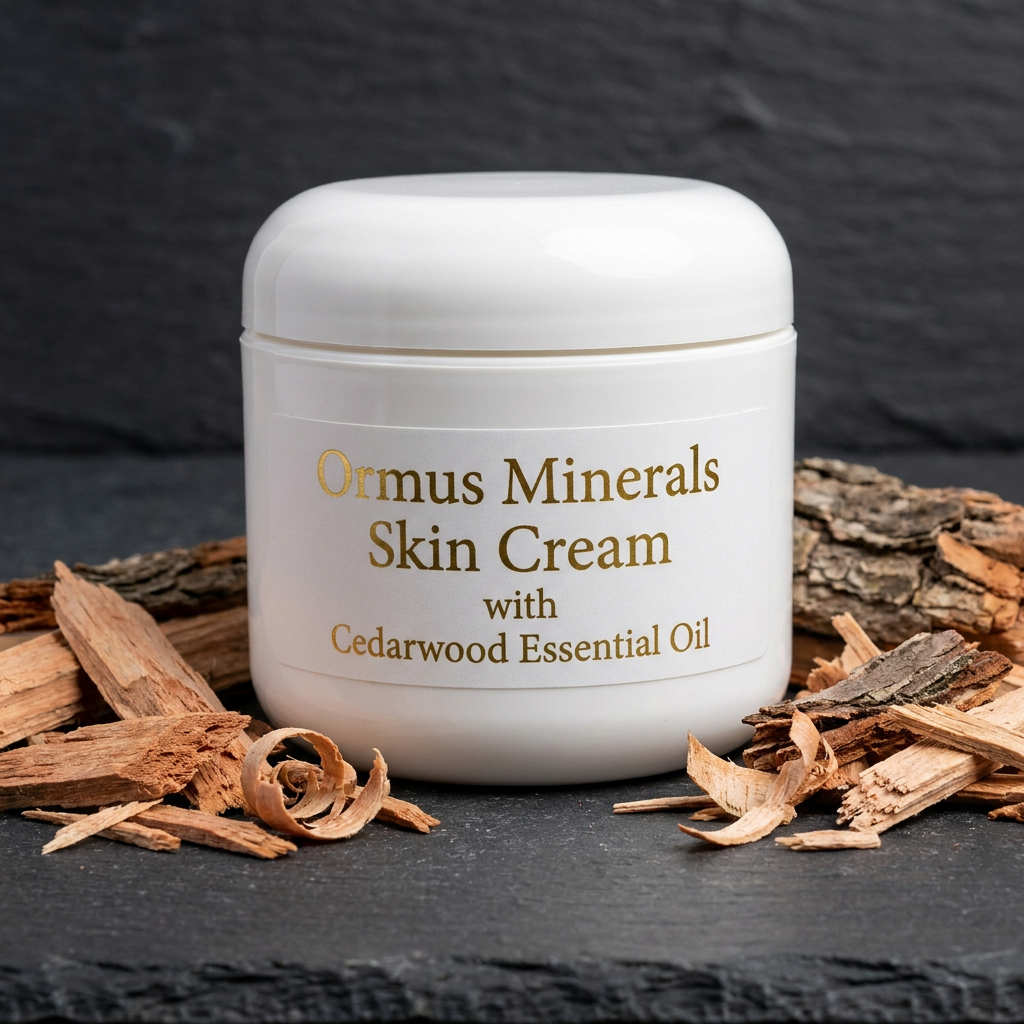 Ormus Minerals Skin Cream with Cedarwood Essential Oil