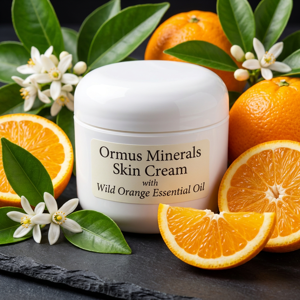 Ormus Minerals Skin Cream with Wild Orange Essential Oil
