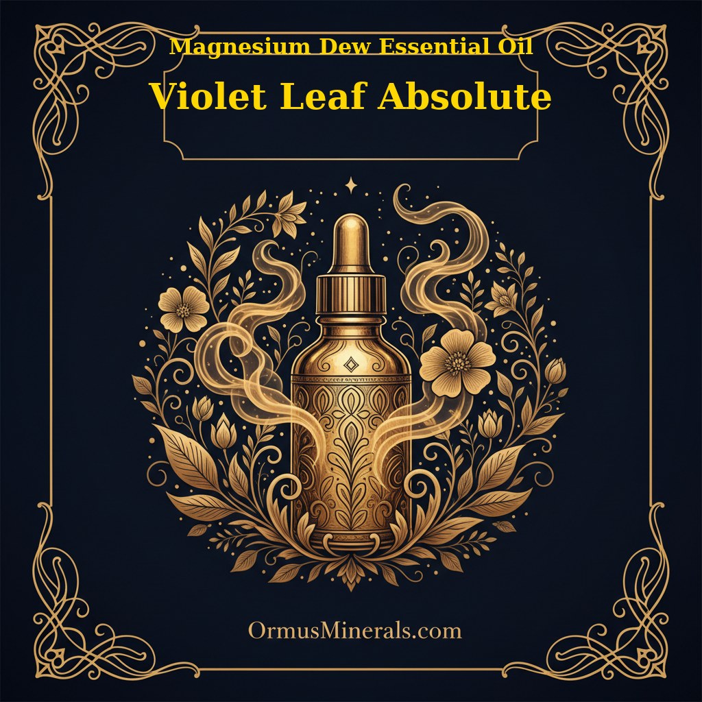 Ormus Magnesium Dew with Violet Leaf Absolute Essential Oil 4oz