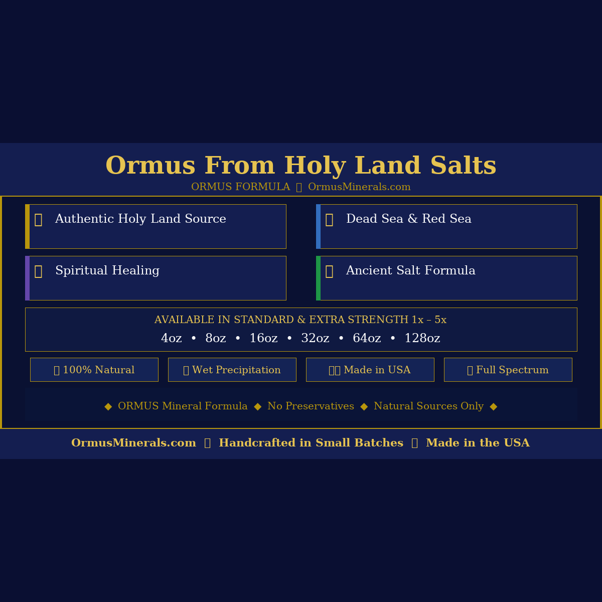 Ormus From Holy Land Salts Ormus 16oz 2x Extra Strength