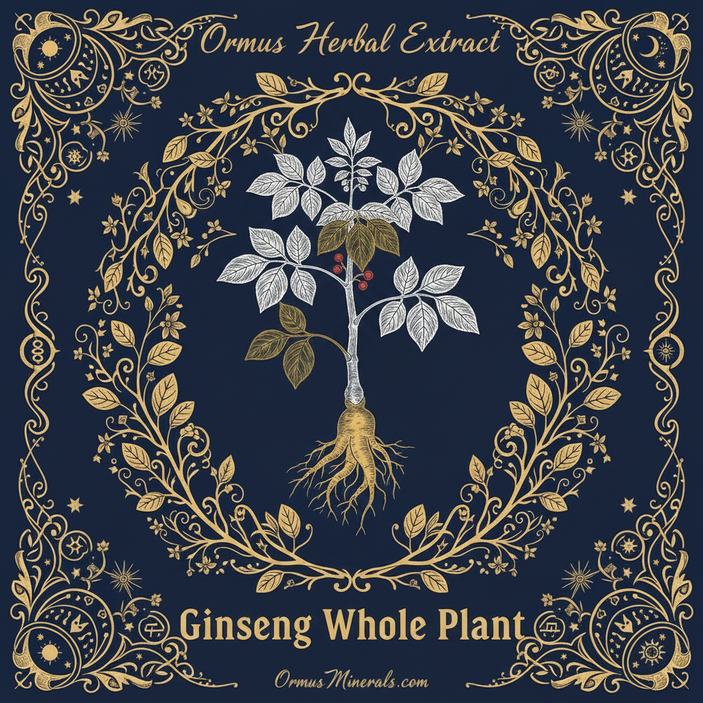 Ormus Minerals Ginseng Whole Plant Extract 8oz