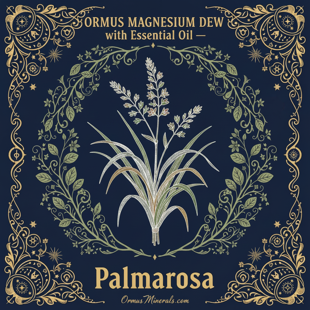 Ormus Minerals Magnesium Dew Palmarosa Essential Oil 8oz