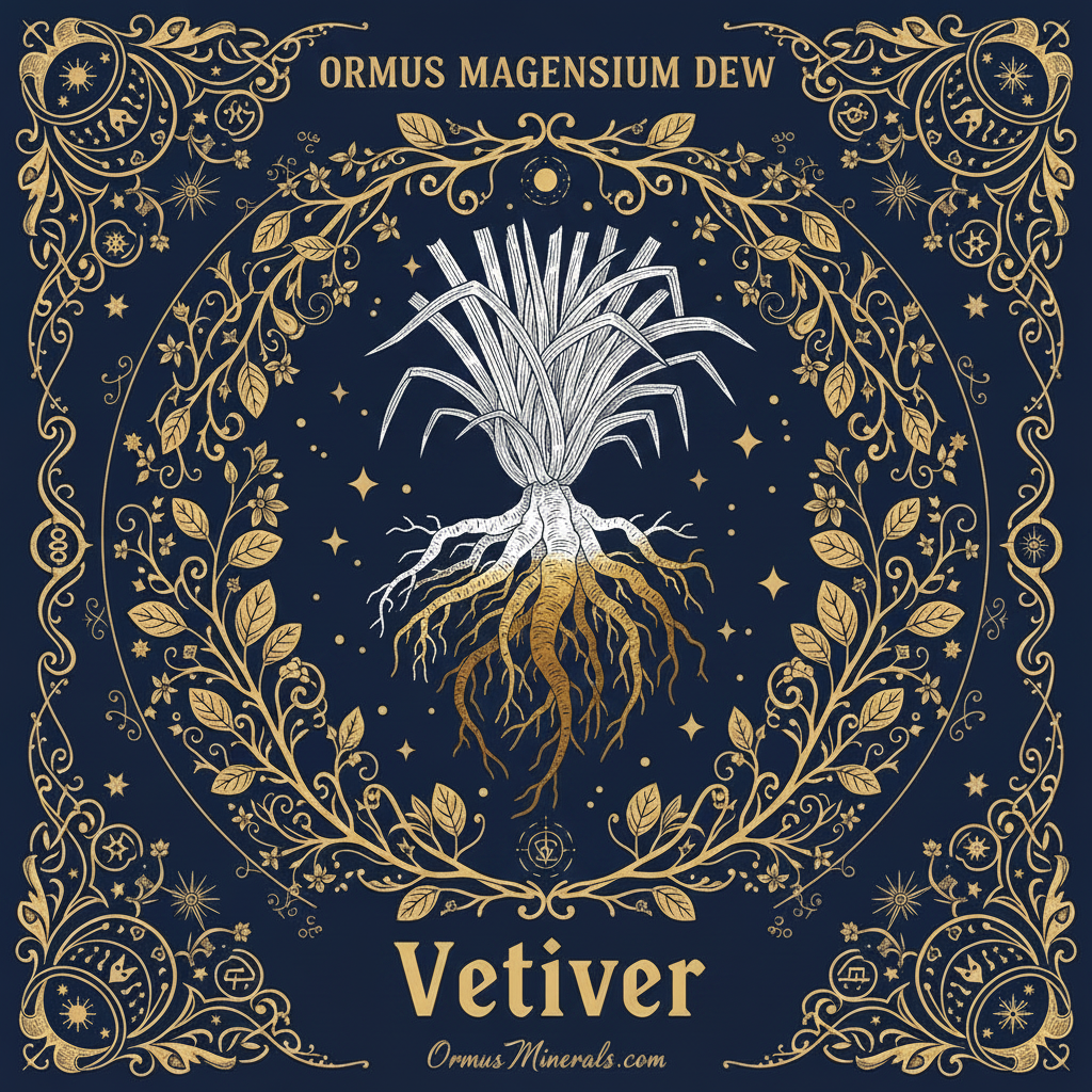 Ormus Minerals Magnesium Dew Vetiver Essential Oil 8oz