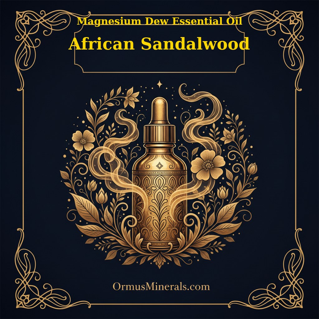 Ormus Magnesium Dew with African Sandalwood Essential Oil 8oz