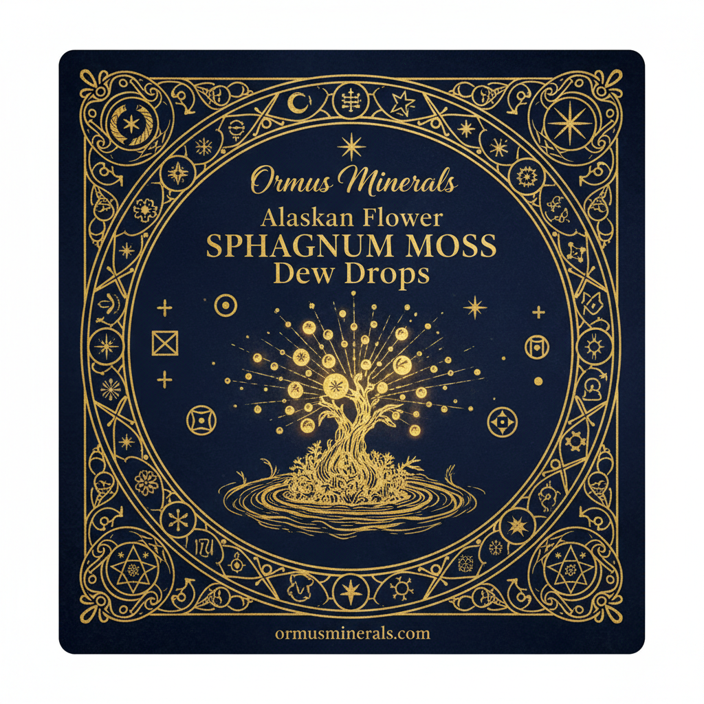 Ormus Minerals Alaskan Flower SPHAGNUM MOSS Dew Drops 4oz Extra Strength 1x