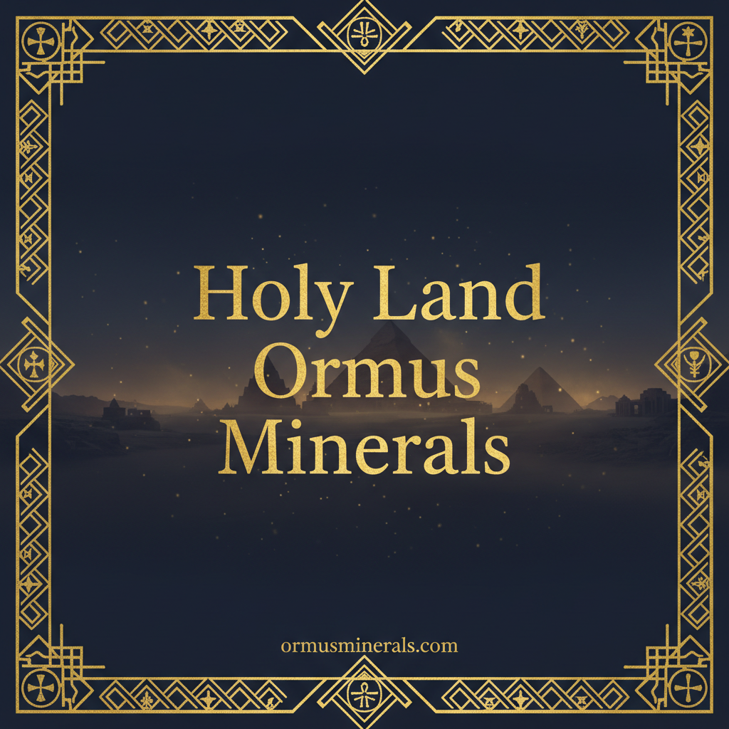 Holy Land Ormus Minerals collection banner