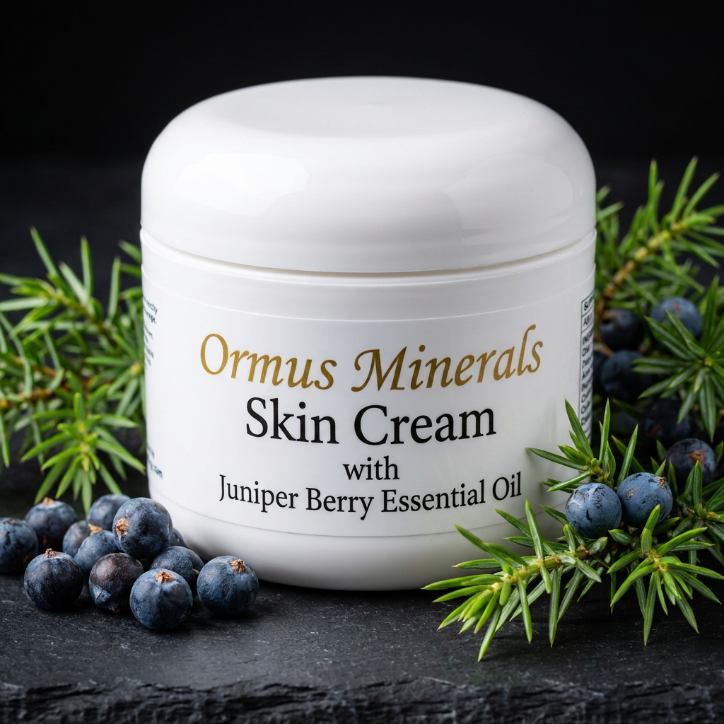 Ormus Minerals Skin Cream with Juniper Berry Essential Oil
