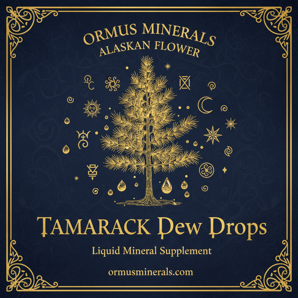 Ormus Minerals Alaskan Flower TAMARACK Dew Drops 4oz
