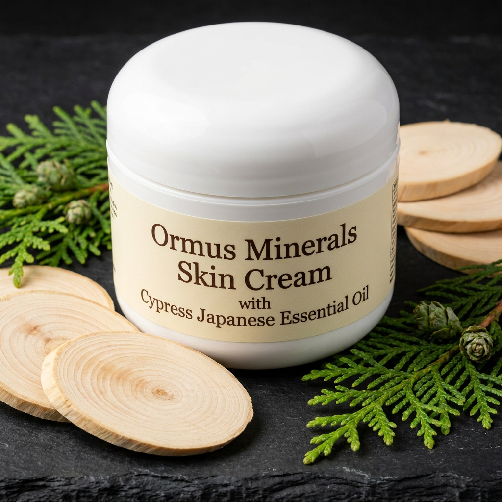Ormus Minerals Skin Cream with Cypress Japanese Essential Oil