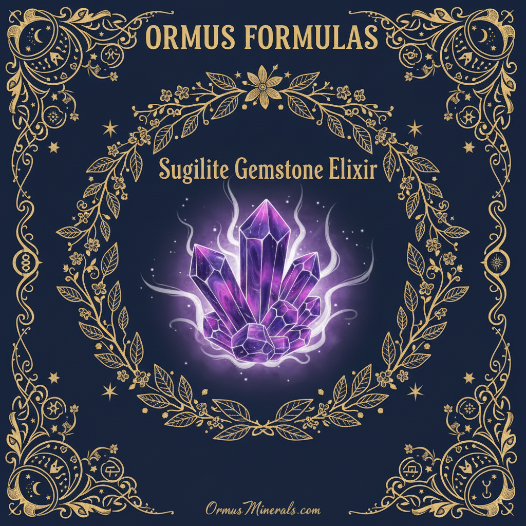 Ormus Minerals Sugilite Gemstone Elixir Imprinted Ormus 128oz Extra Strength 2x