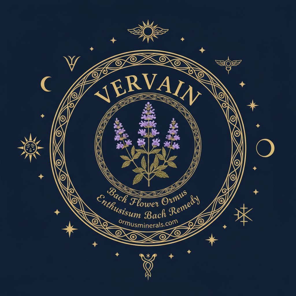 Vervain Bach Dew Drops Ormus 8oz Extra Strength 1x | OrmusMinerals.com
