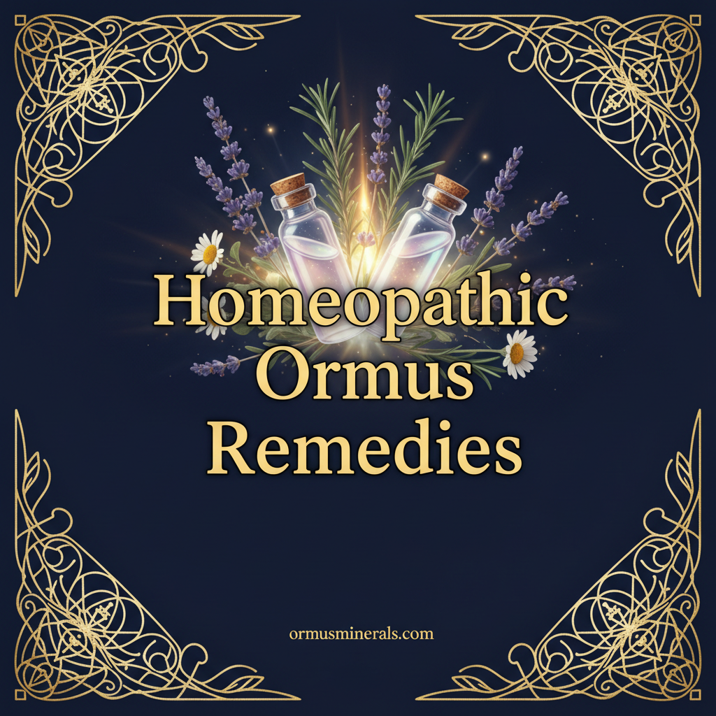 Homeopathic Ormus Remedies collection banner