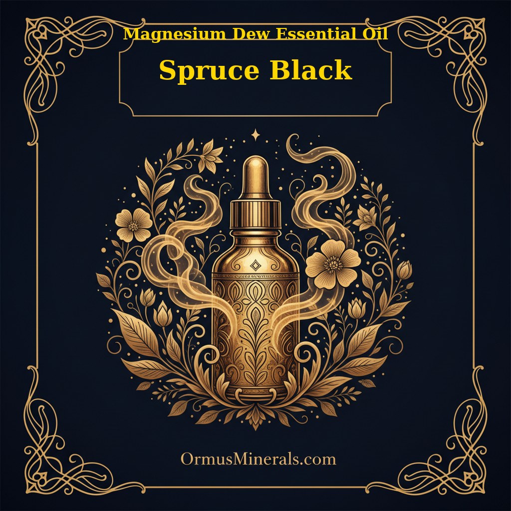 Ormus Magnesium Dew with Spruce Black Essential Oil 4oz