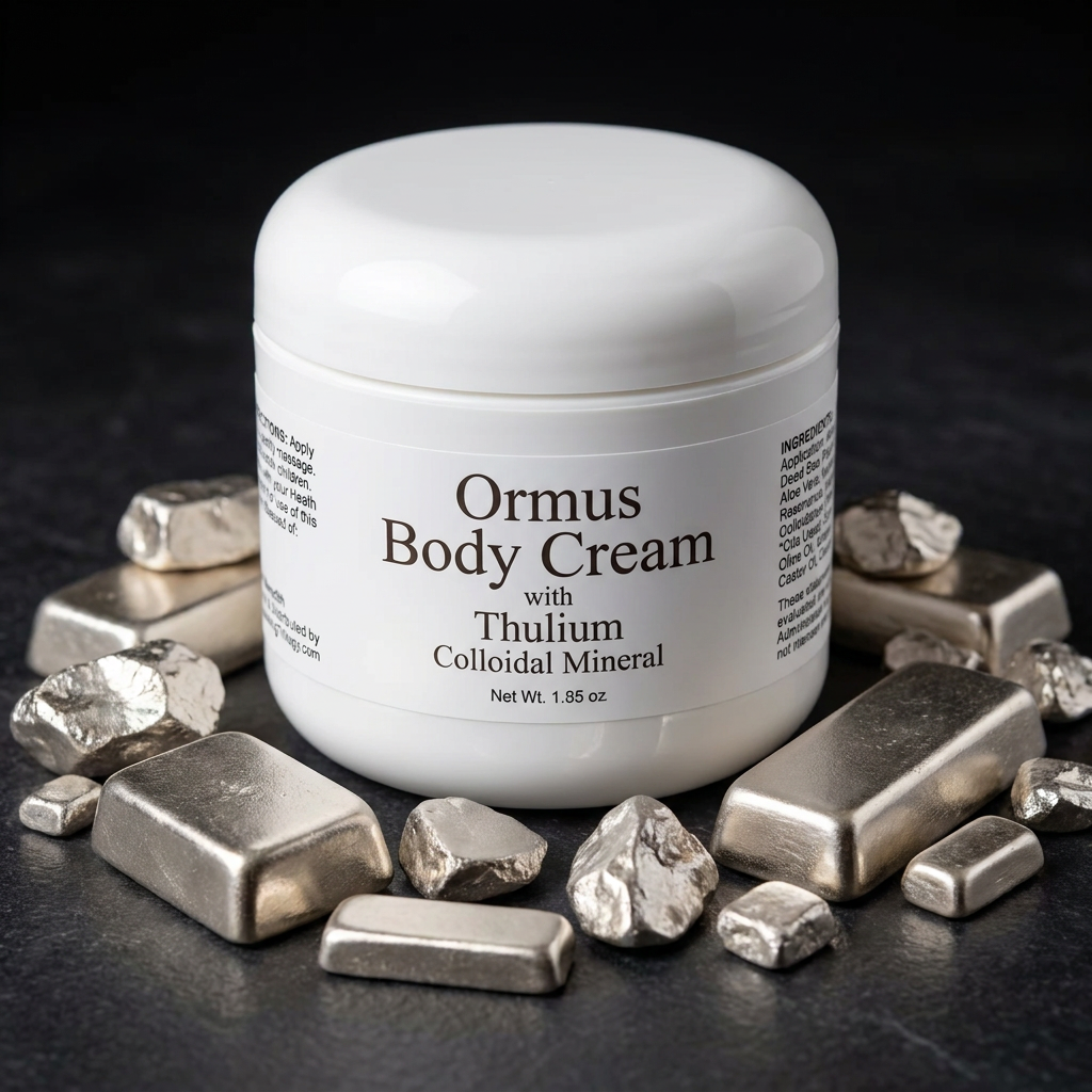 Ormus Body Cream with Thulium Colloidal Mineral