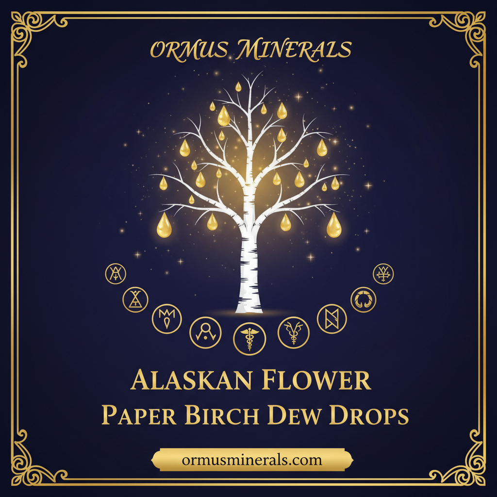Ormus Minerals Alaskan Flower PAPER BIRCH Dew Drops 4oz
