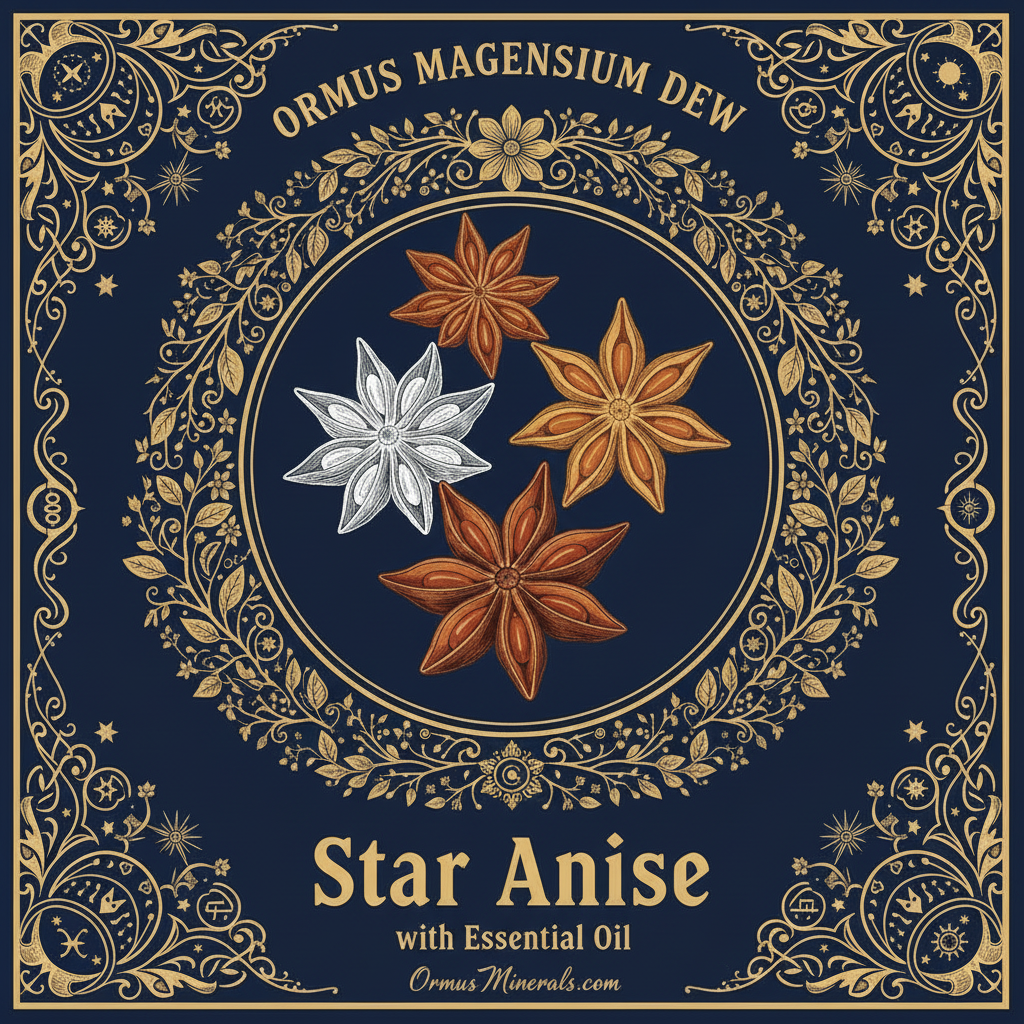 Ormus Minerals Magnesium Dew Anise Star Essential Oil 8oz