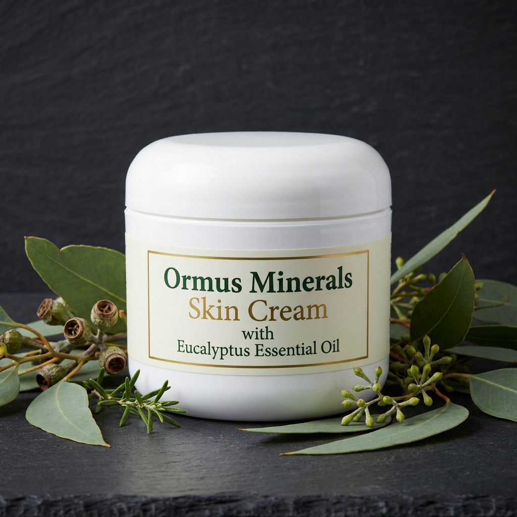 Ormus Minerals Skin Cream with Eucalyptus Essential Oil