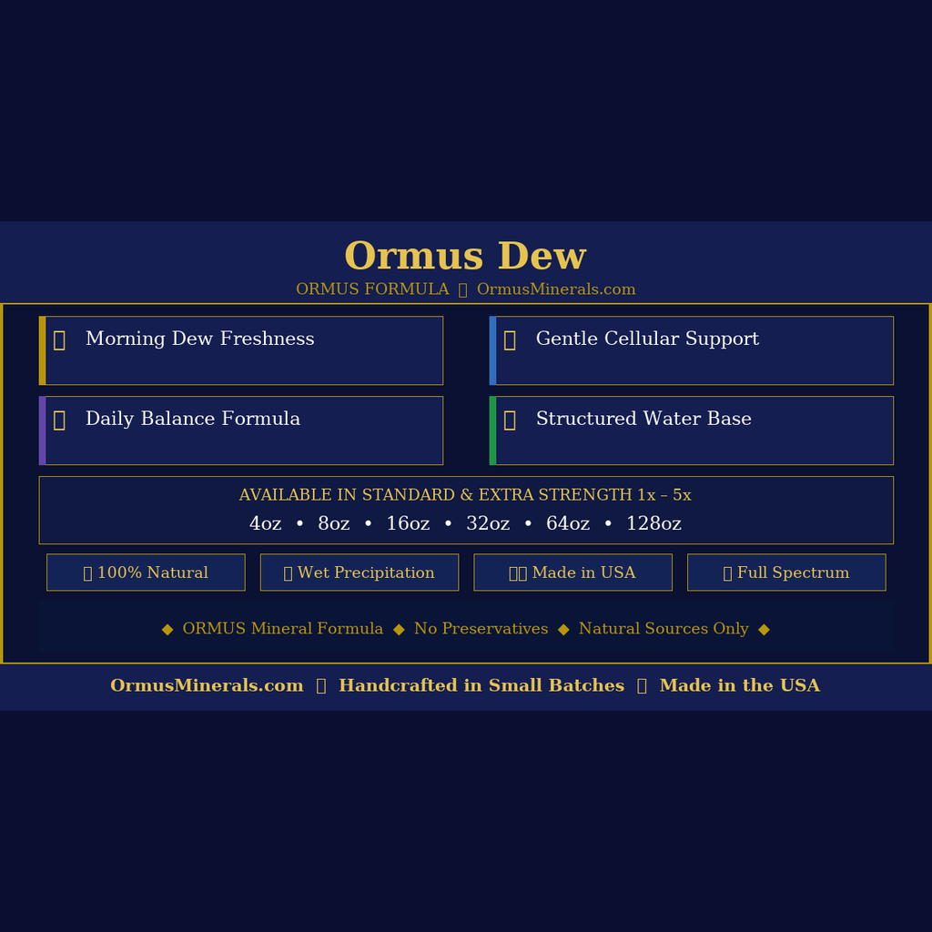 Ormus Dew Ormus 64oz 4x Extra Strength
