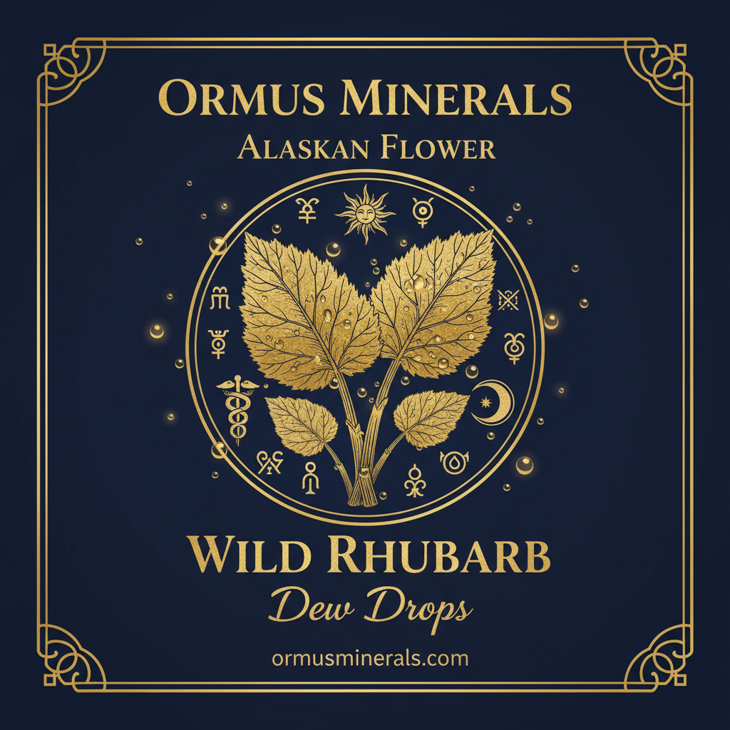 Ormus Minerals Alaskan Flower WILD RHUBARB Dew Drops 8oz Extra Strength 3x