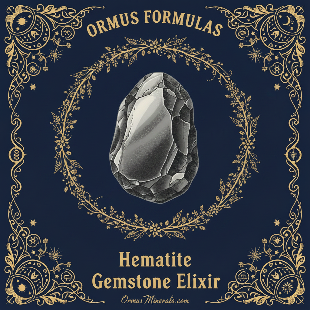 Ormus Minerals Hematite Gemstone Elixir Imprinted Ormus 128oz Extra Strength 4x
