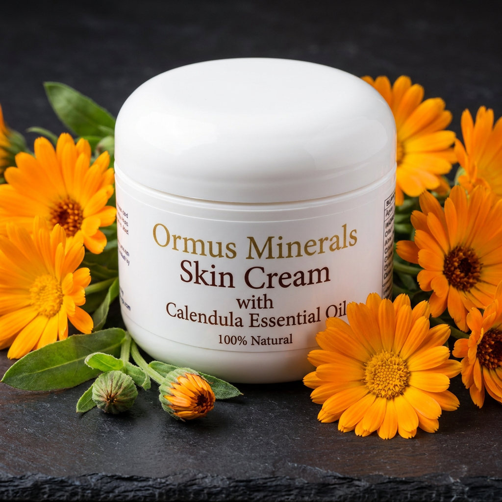 Ormus Minerals Skin Cream with Calendula (Marigold) Essential Oil