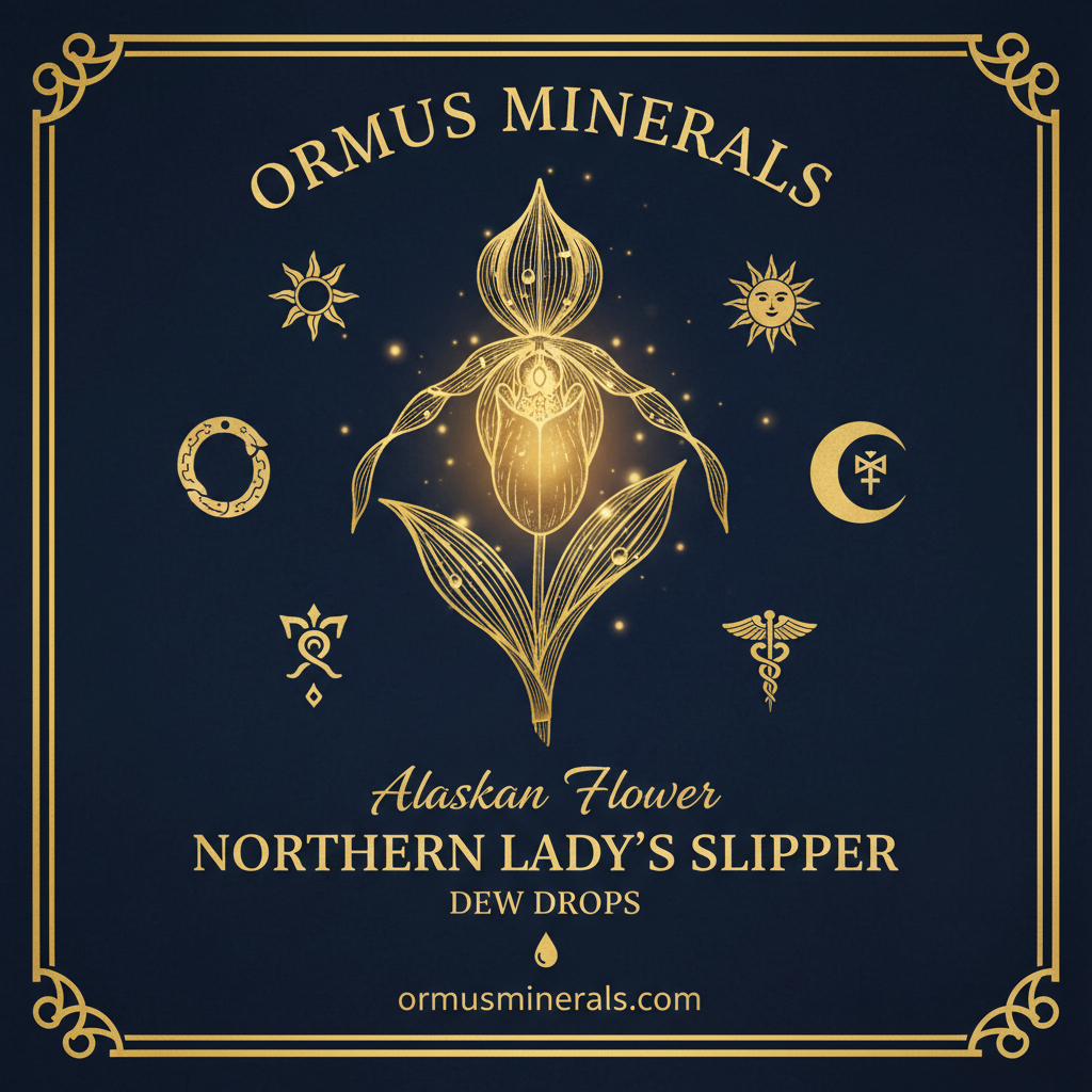 Ormus Minerals Alaskan Flower NORTHERN LADY'S SLIPPER Dew Drops 4oz