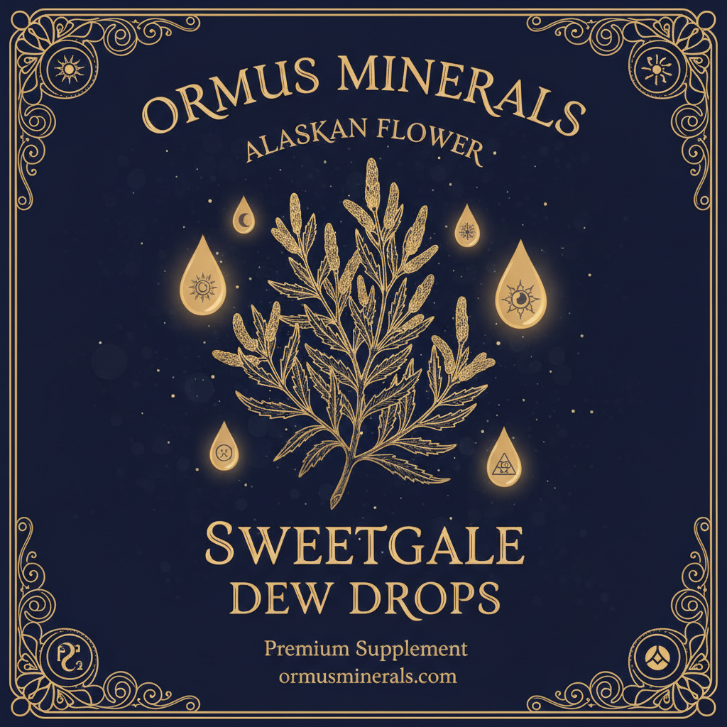 Ormus Minerals Alaskan Flower SWEETGALE Dew Drops 4oz Extra Strength 1x