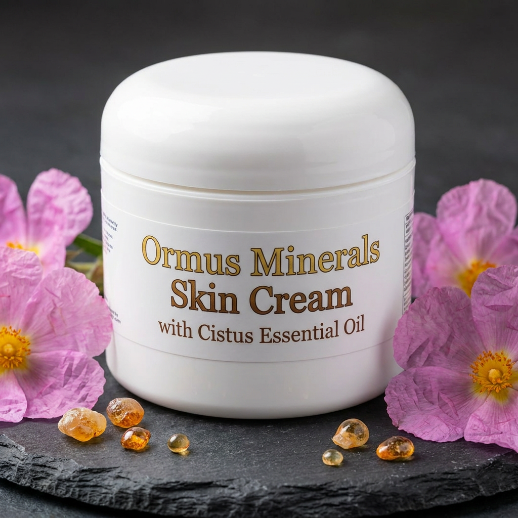 Ormus Minerals Skin Cream with Cistus Essential Oil