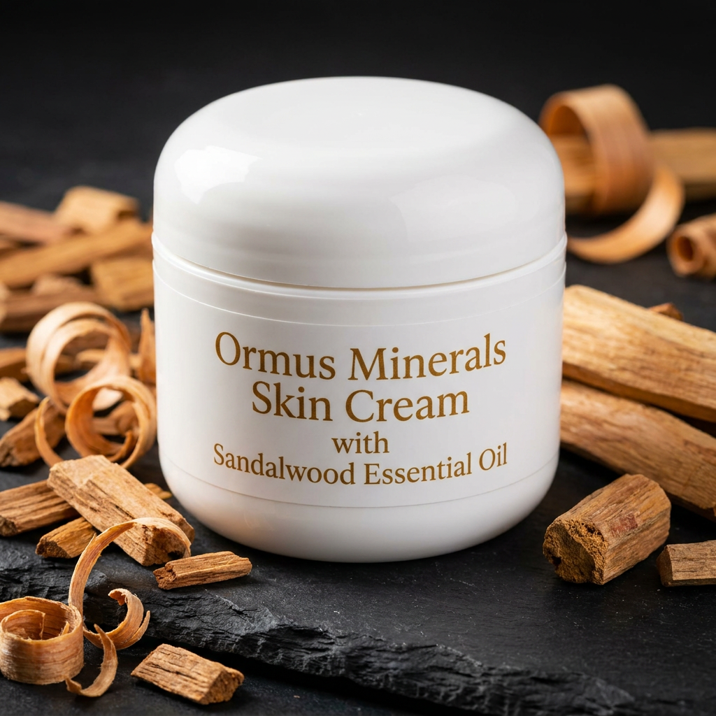 Ormus Minerals Skin Cream with Sandalwood Essential Oil