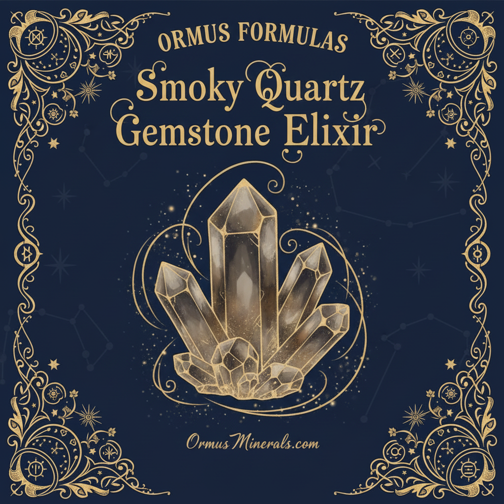 Ormus Minerals Smoky Quartz Gemstone Elixir Imprinted Ormus 128oz Extra Strength 5x
