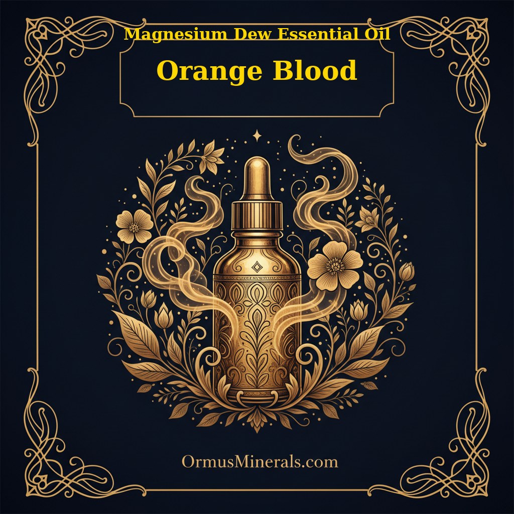 Ormus Magnesium Dew with Orange Blood Essential Oil 8oz