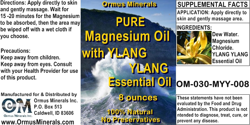 Pure Magnesium Oil w Esssential Oils