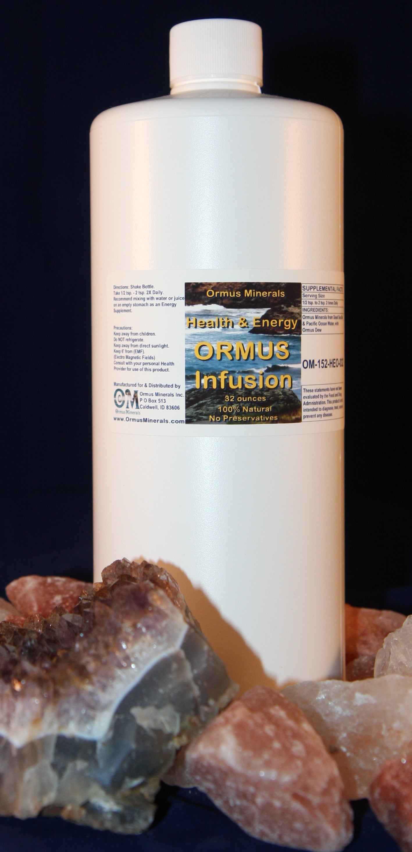 Health & Energy infusion Ormus Minerals Mental Health Immune Skin Detox Energy