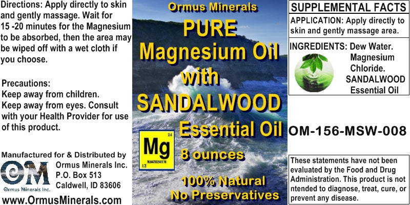 Pure Magnesium Oil w Esssential Oils