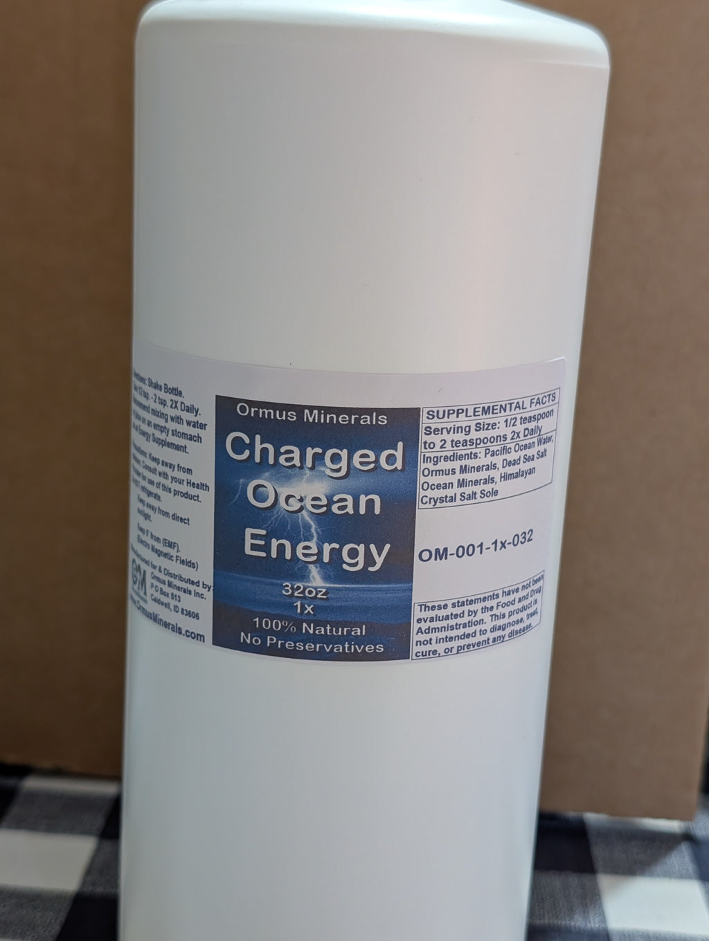 Charged Ocean Energy Ormus 32oz Extra Stre