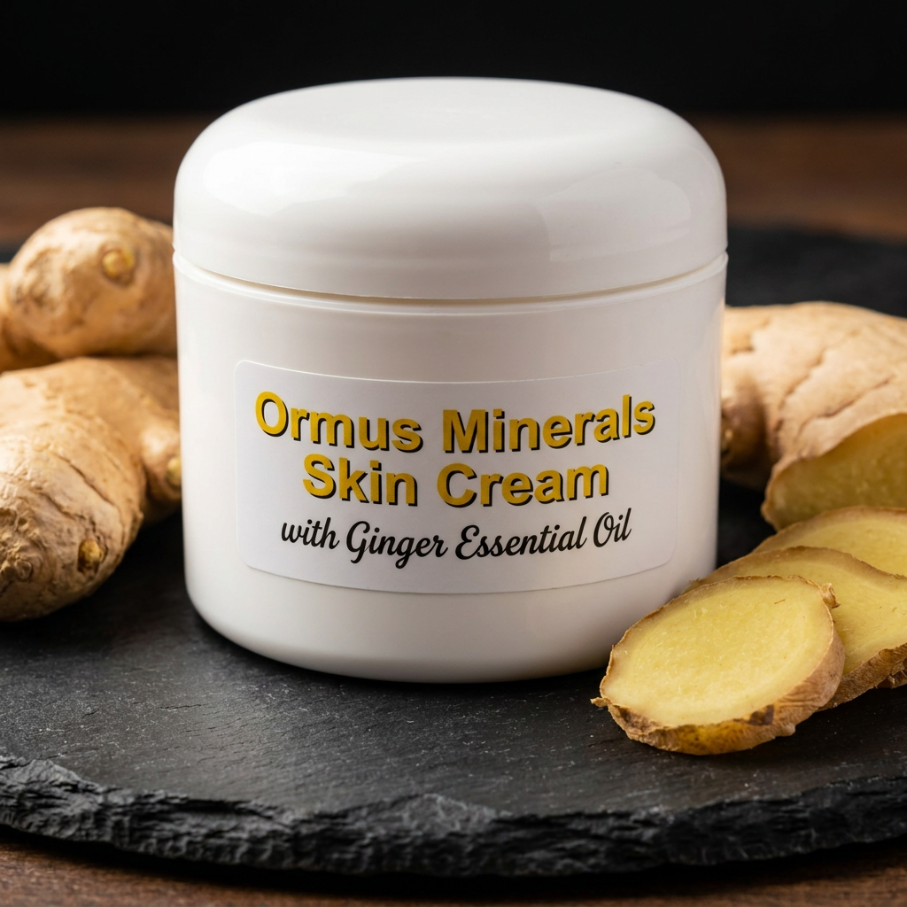 Ormus Minerals Skin Cream with Ginger Essential Oil