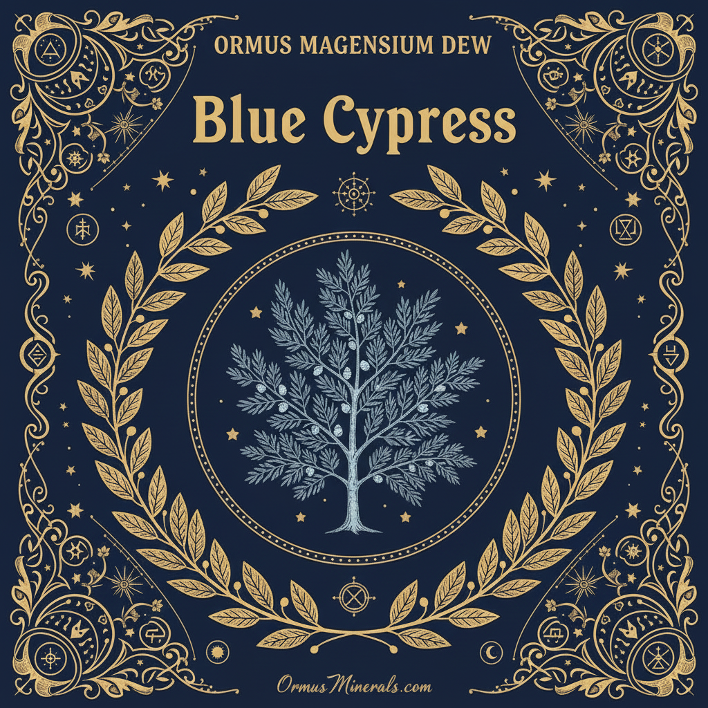Ormus Minerals Magnesium Dew Blue Cypress Essential Oil 8oz