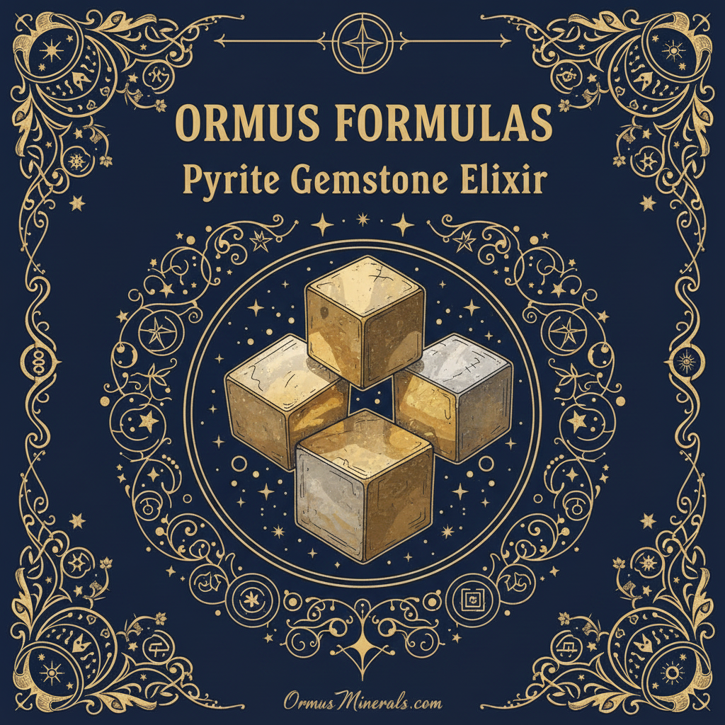 Ormus Minerals Pyrite Gemstone Elixir Imprinted Ormus 8oz Extra Strength 3x