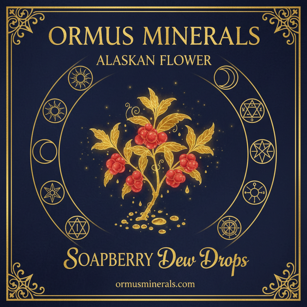 Ormus Minerals Alaskan Flower SOAPBERRY Dew Drops 8oz Extra Strength 3x