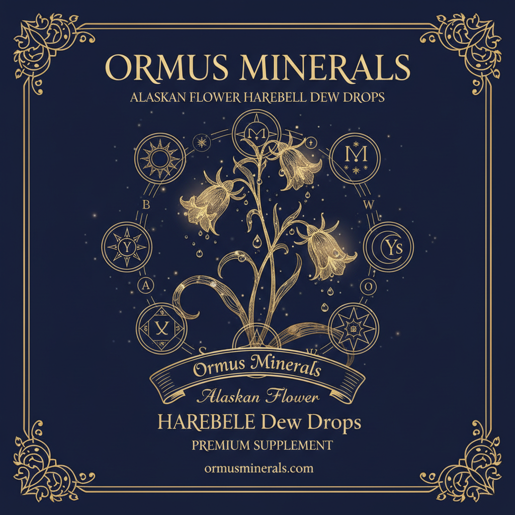 Ormus Minerals Alaskan Flower HAREBELL Dew Drops 4oz Extra Strength 4x
