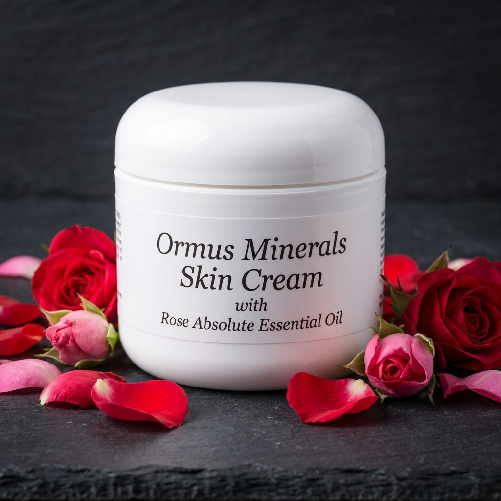 Ormus Minerals Skin Cream with Rose Absolute Essential Oil