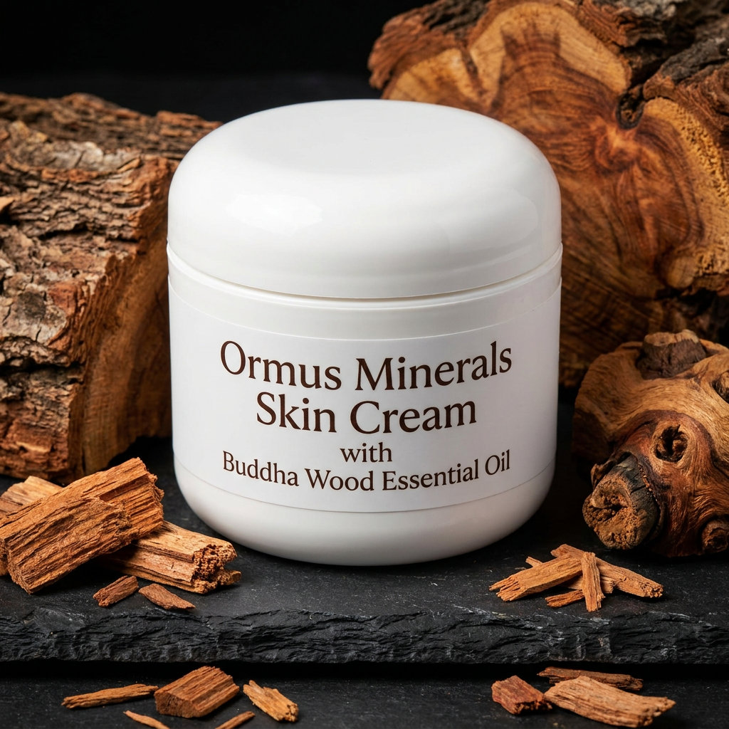 Ormus Minerals Skin Cream with Buddha Wood Essential Oil